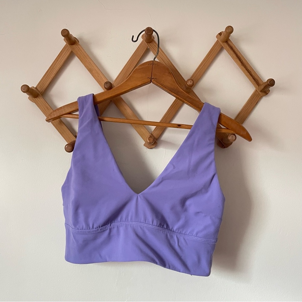 Lululemon Align Purple V Neck Workout Sports Bra